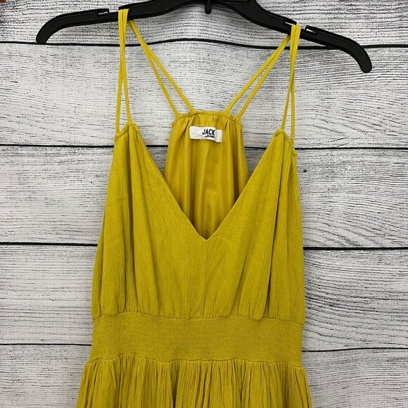 Jack by BB Dakota Yellow Sleeveless Sundress, Size M - Picture 3 of 4